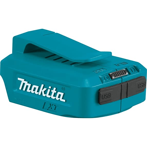 Makita ADP05 18V (LXT) Power Source Adapter for Battery with USB Port - Goldpeak Tools PH Makita Makita ADP05 18V (LXT) Power Source Adapter for Battery with USB Port - Goldpeak Tools PH Makita